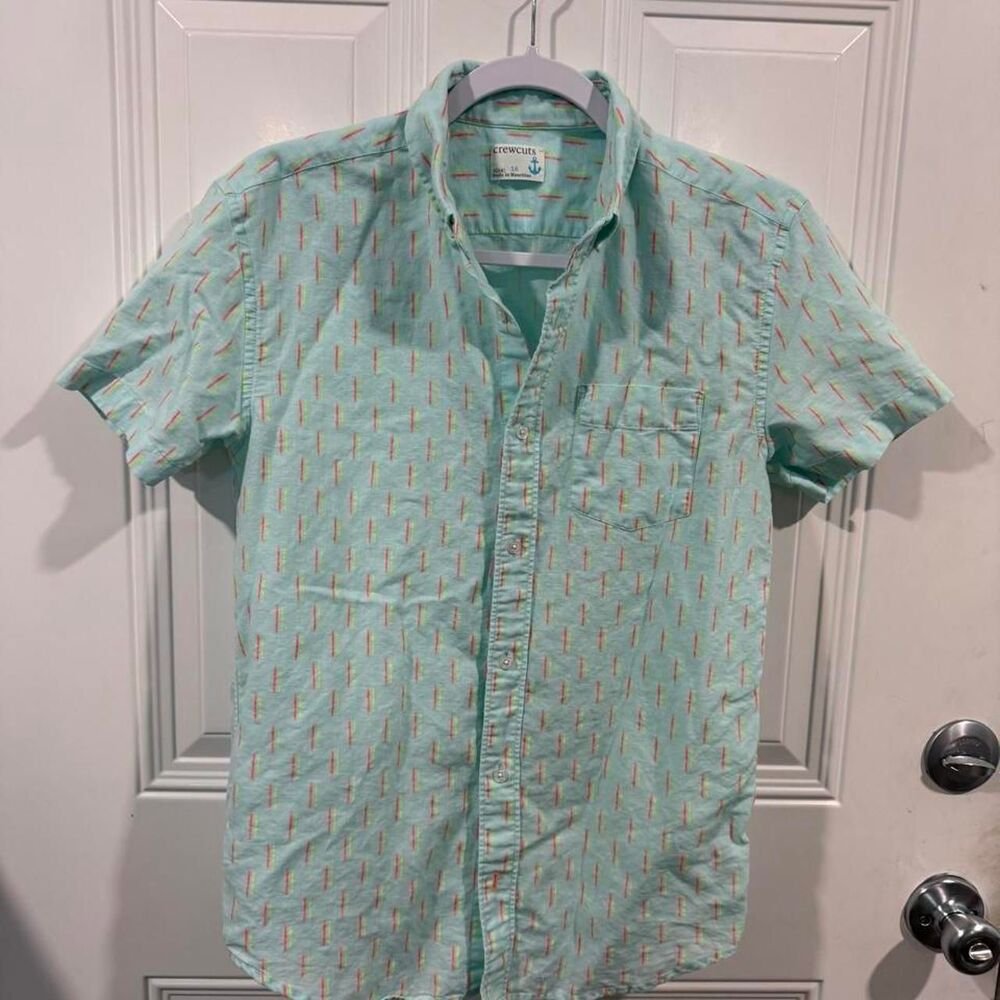 Crewcuts-by-jcrew Men's Green and Blue Shirt